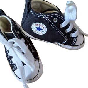 Converse All-Star Chuck‎ Taylor High Top Crip Sneakers Baby Infant Size One 1